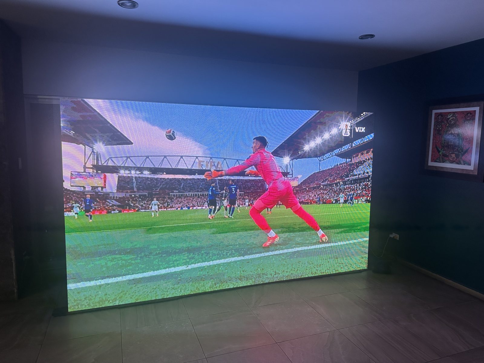 Transmisión deportiva en vivo en pantalla LED